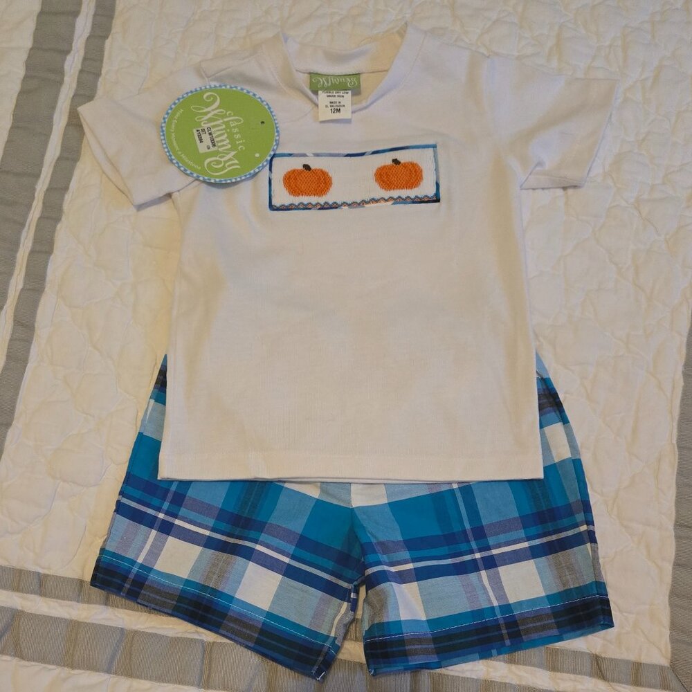 NWT Classic Whimsy Pumpkin Set Size 12M